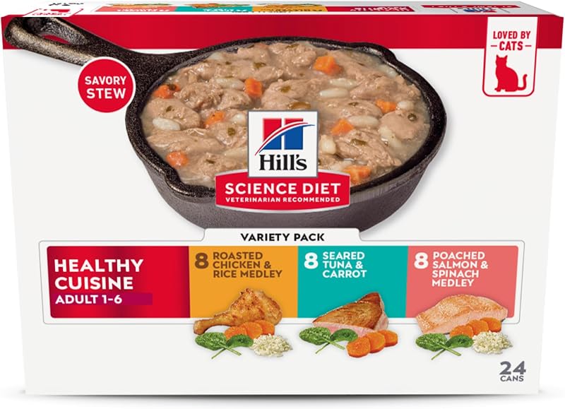 Ração úmida para gatos adultos Hill's Science Diet Healthy Cuisine Variety Pack