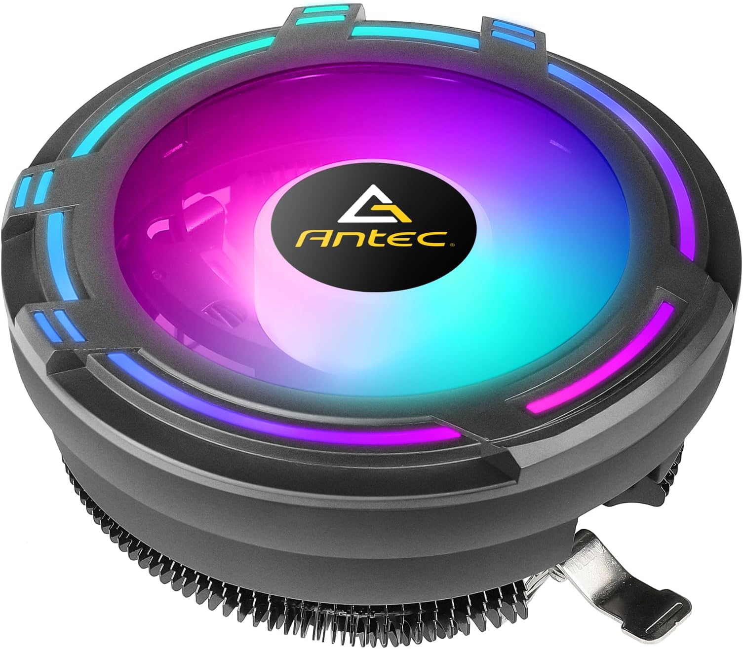 Antec T120 Chromatic Compact Heatsink & Fan, Intel & AMD Sockets, RGB Silent Fan, Black Aluminium Fins, 95W TDP