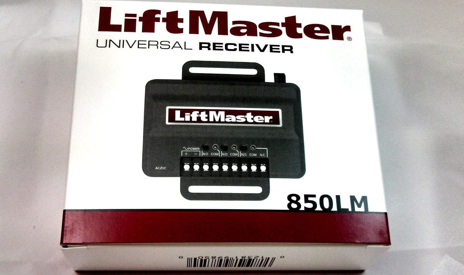 LiftMaster 850LM Universal Receiver packaging