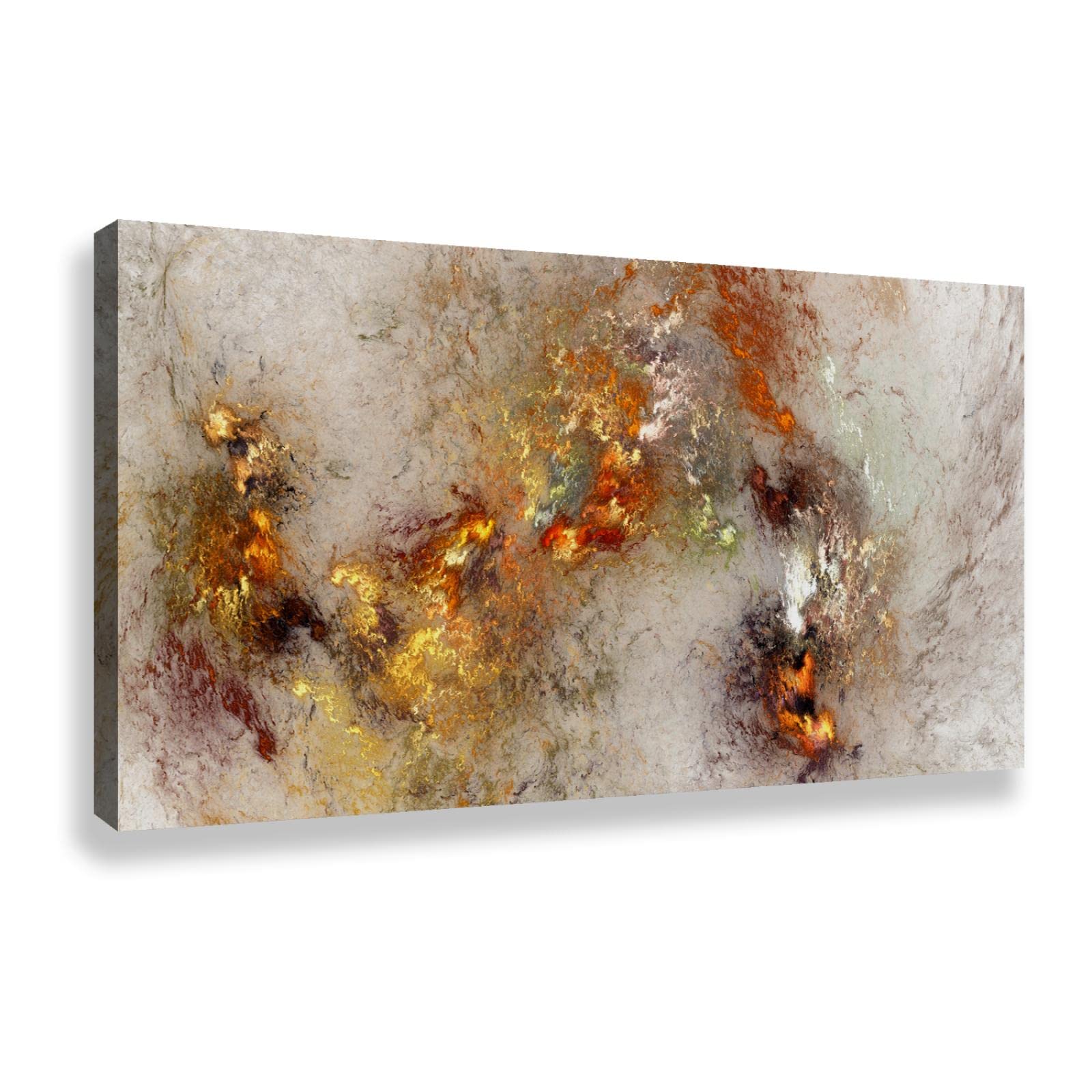 YUNART Marmo Moderna Tela Wall Art Astratta Nuvola colorata Vintage Poster su tela per soggiorno Decorazione della parete di casa Pronta per essere appesa 45x80 cm Cornice interna