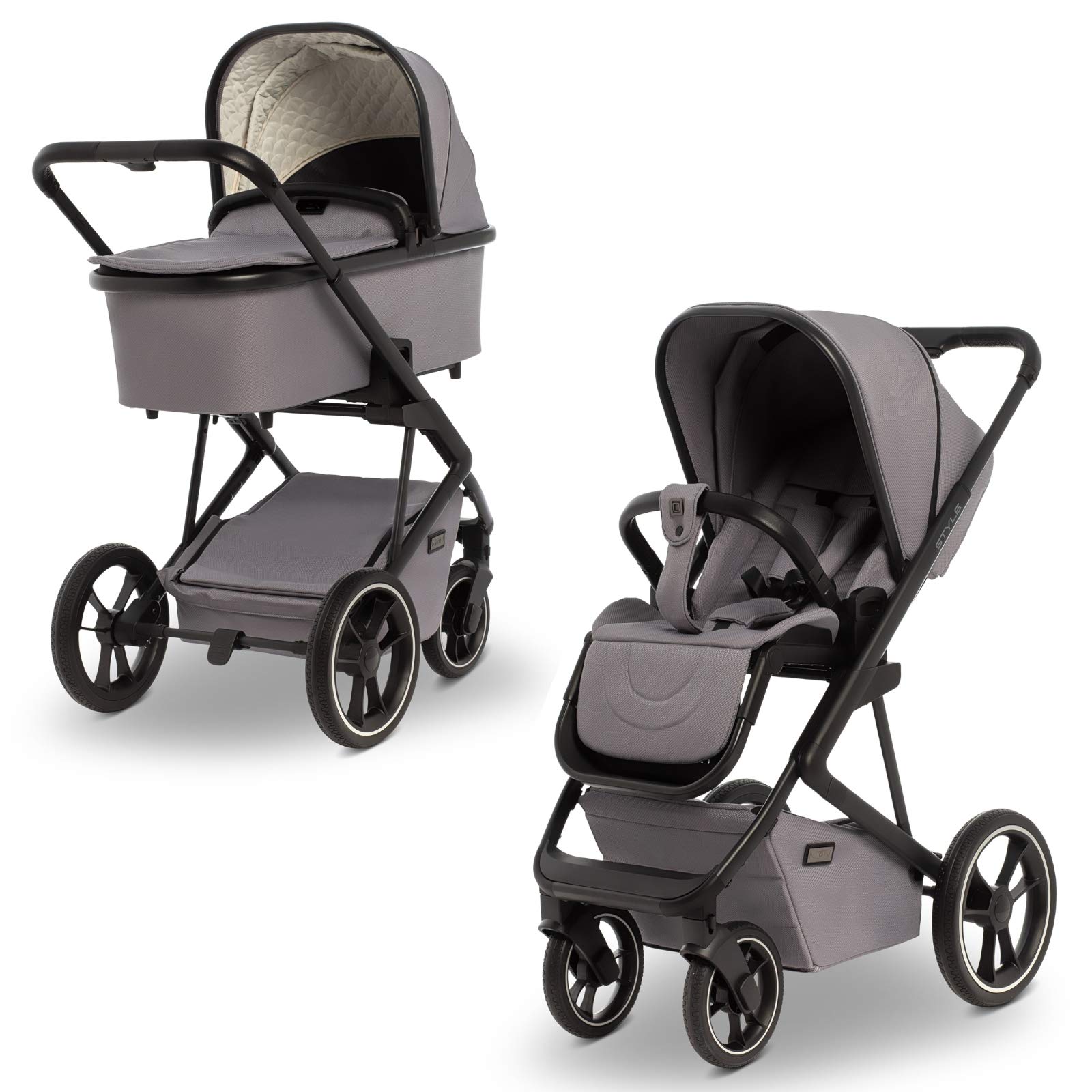 Moon Kollektion 2020 Kombi Kinderwagen Style stone | 63950500-203