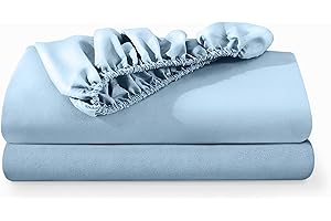 Bare Home 2-Pack Fitted Bottom Sheets Twin - Light Blue