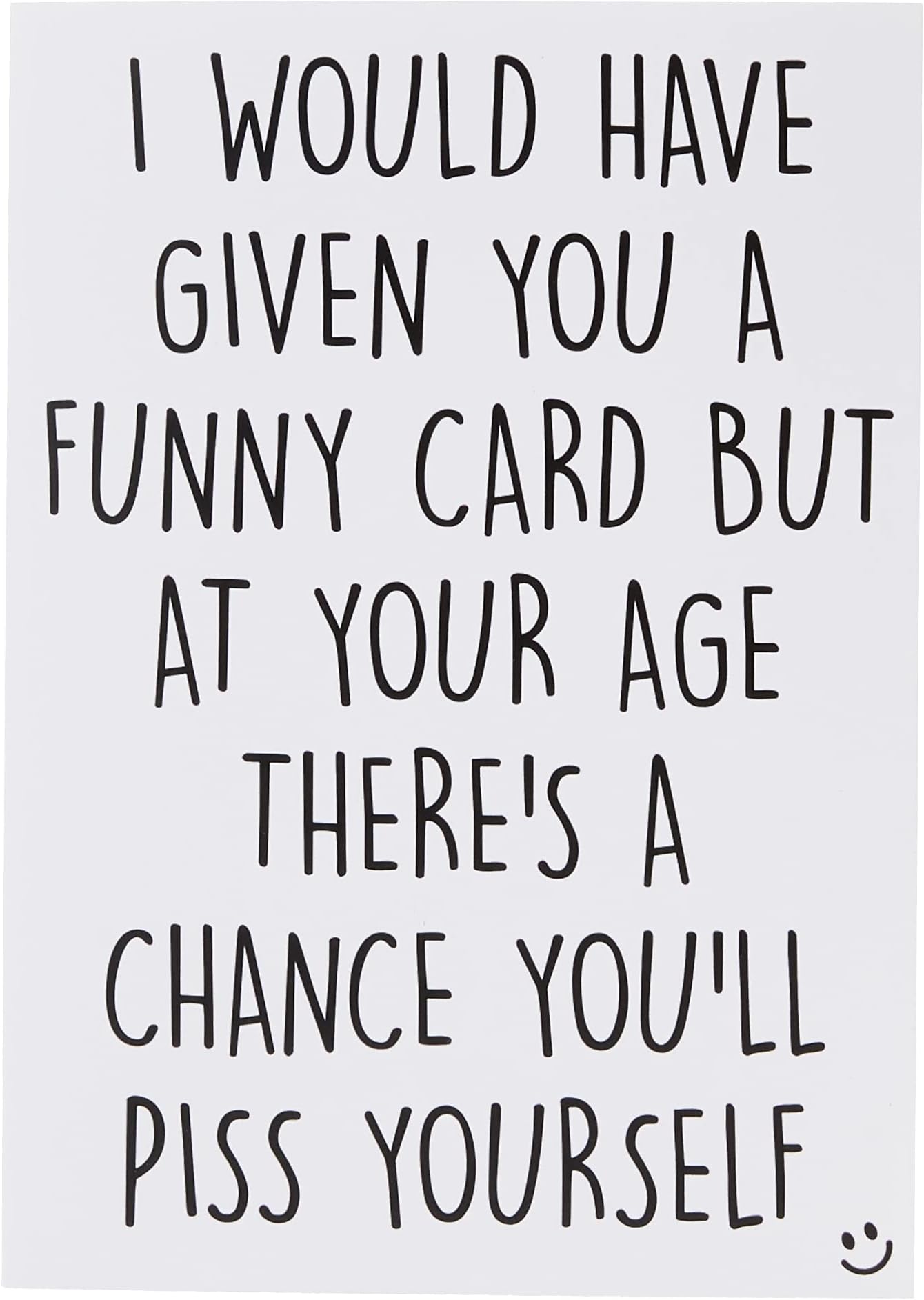 Funny Cards Rude Birthday Card 40th 50th 60th 70th Sister Mum Greeting Card Witty Humour Laughter Banter Rude Offensive Joke Card Fun PC374