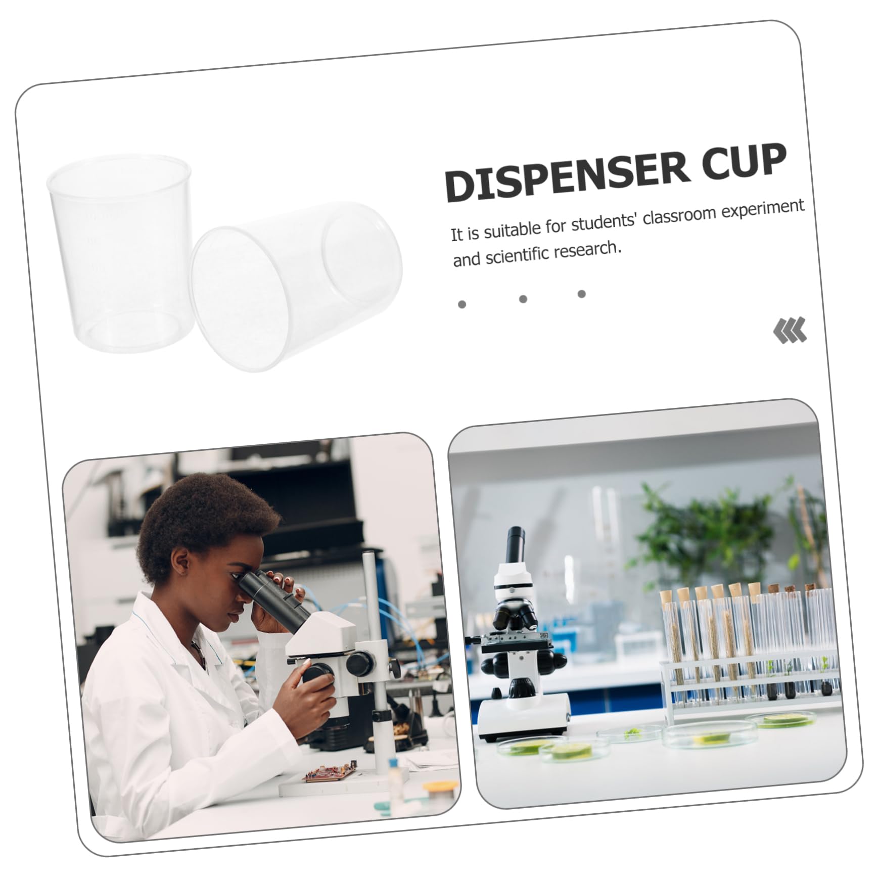 LALAFINA 30pcs Measuring Cup Measuring Beakers Laboratory Cup Lab Equipment Chemistry Beakers Lab Plastic Beakers Chemistry Measure Cups Liquid Measuring Tools Lab Beakers Abs