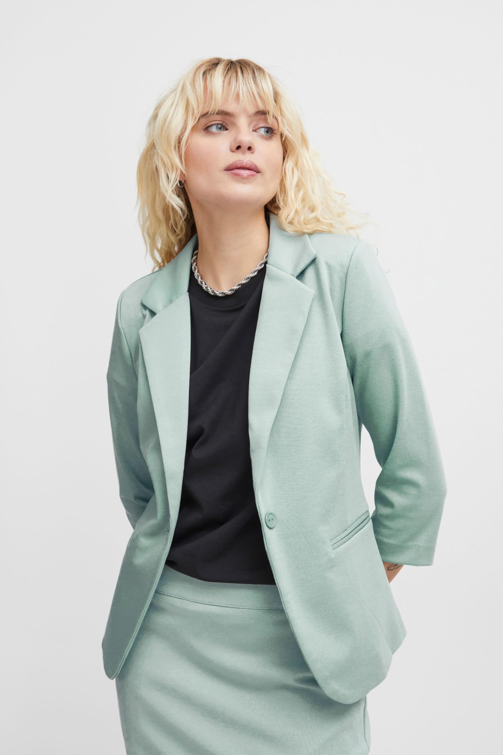 ICHI IHKATE Damen Blazer Jackenblazer Reverskragen Regular Fit