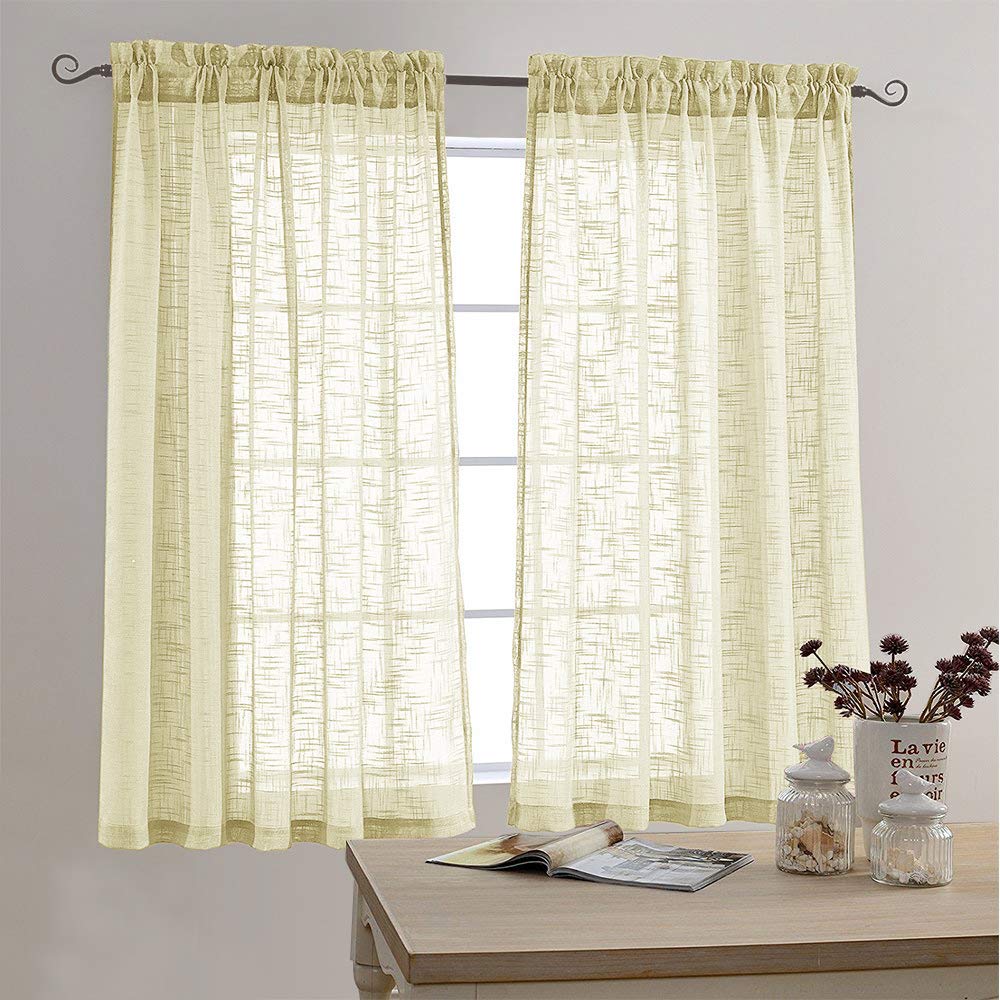 Light Yellow Sheer Curtains Curtains & Drapes
