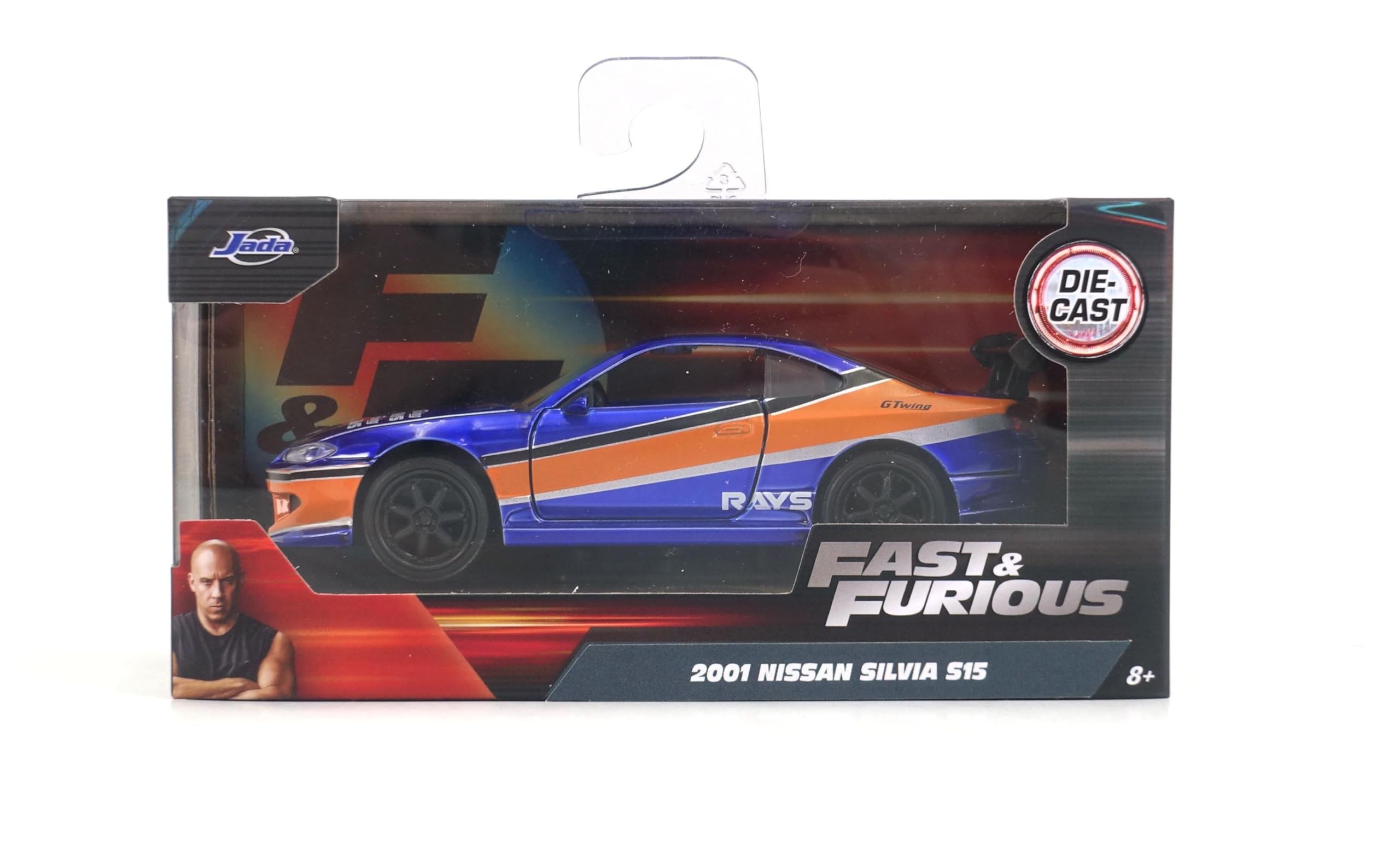 JADA 1:32 FF 2001 NISSAN SILVIA S15 (34446) : Amazon.sg: Toys