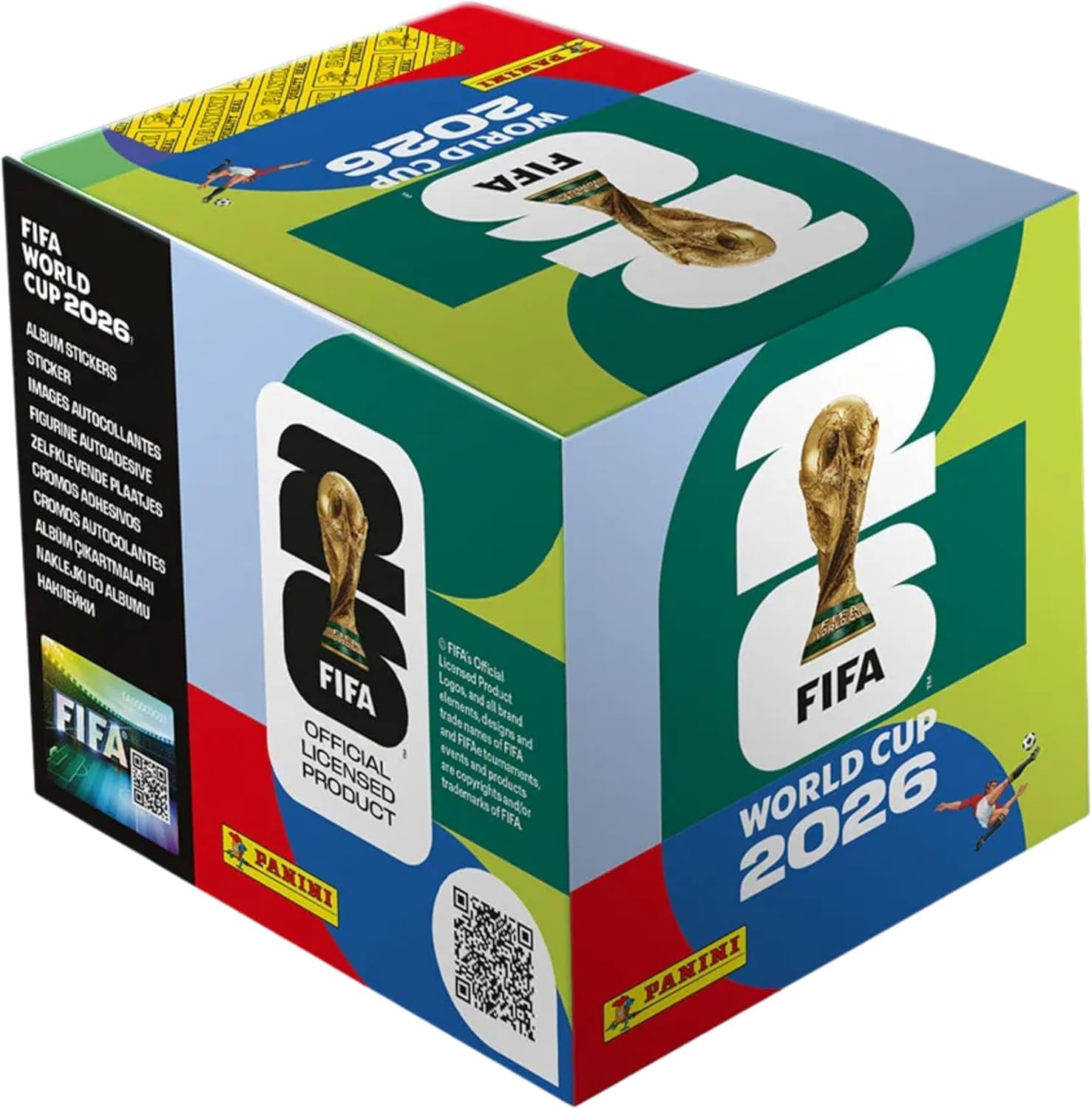 Panini FIFA World Cup 2026 Caja de 50 Sobres de Cromos Coleccionables | Colección Oficial del Mundial de Fútbol 2026