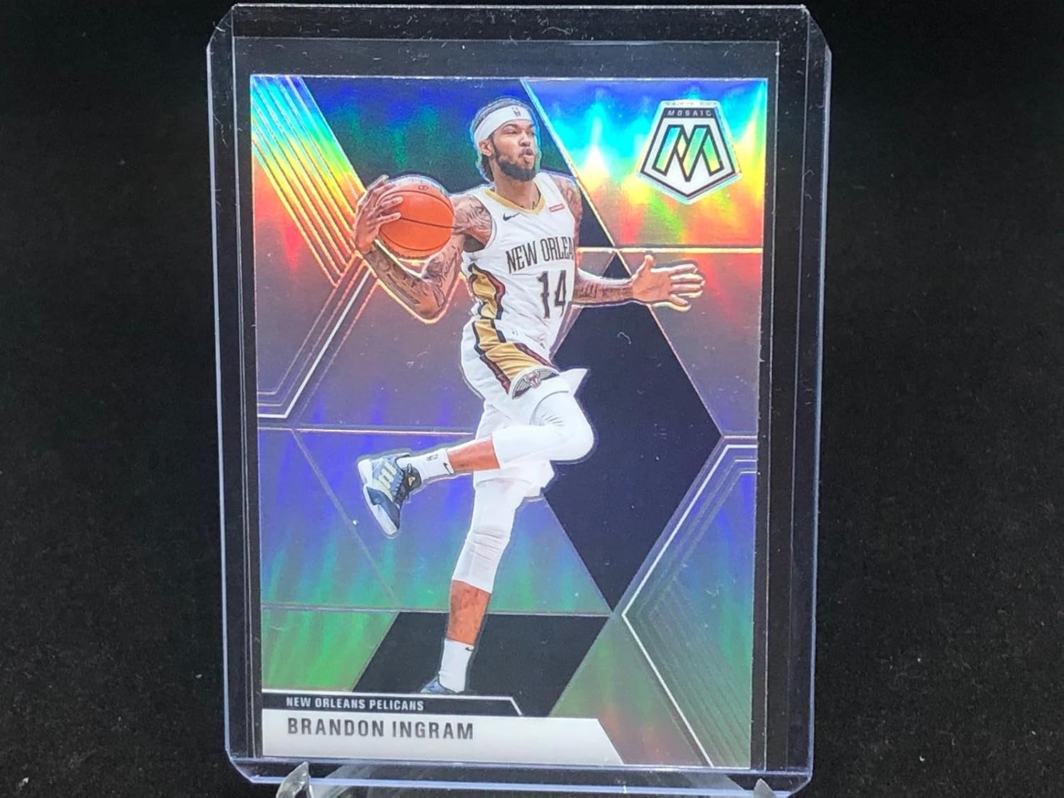 Brandon Ingram 2019-20 Panini Mosaic Silver Prizm # 136 - Basketball Cards