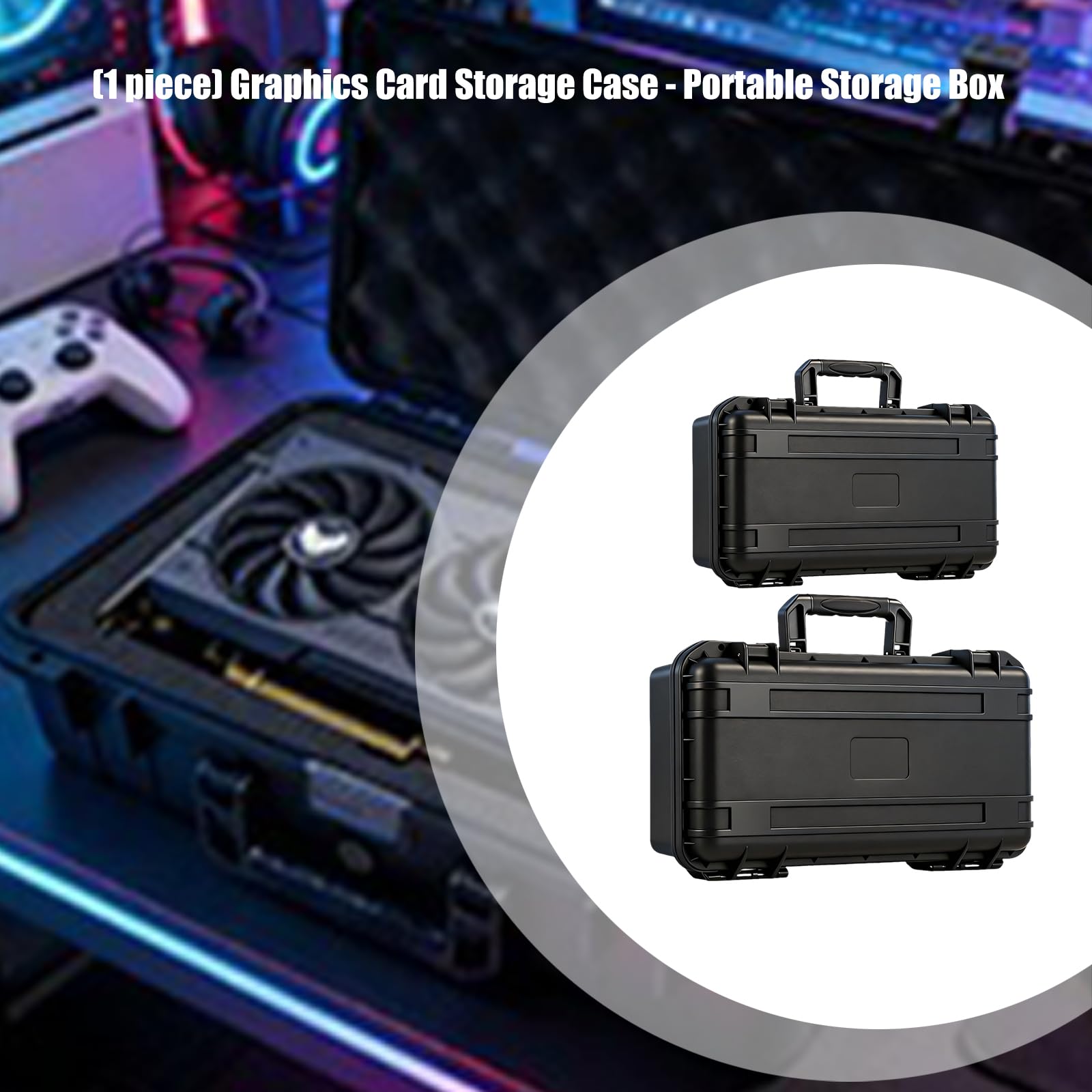 Custodia protettiva in ABS per scheda grafica GPU con schiuma ammortizzante per 38x17x9cm 33x15x8cm parti di computer GPU Storage Bag