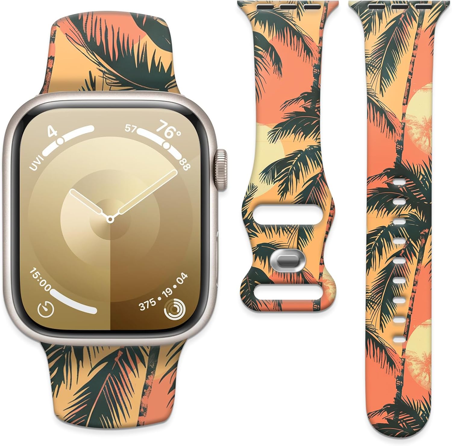 Compatible with iWatch Band 38mm 40mm 41mm 42mm for Women Girl, Cute Fadeless Replacement Strap for iWatch SE Series 10 9 8 7 6 5 Ultra