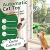 Juguetes interactivos para gatos, automáticos para gatos de interior | Varita de plumas voladoras, activación por tacto, juguetes de ejercicio para gatos adultos aburridos, diseño de ventosa, recargable 3