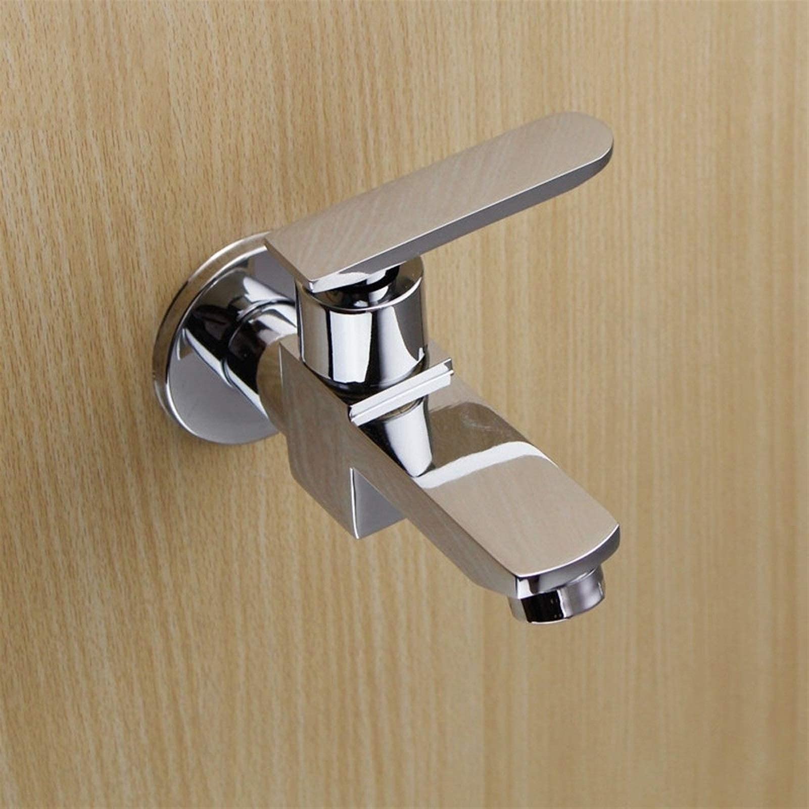 Rubinetti, placcatura incorporata Rubinetto per lavabo da bagno in ottone Rubinetto di prolunga monocomando ， Rubinetto da cucina Rubinetto a parete Rubinetto fornello monoforo Solo acqua fredda