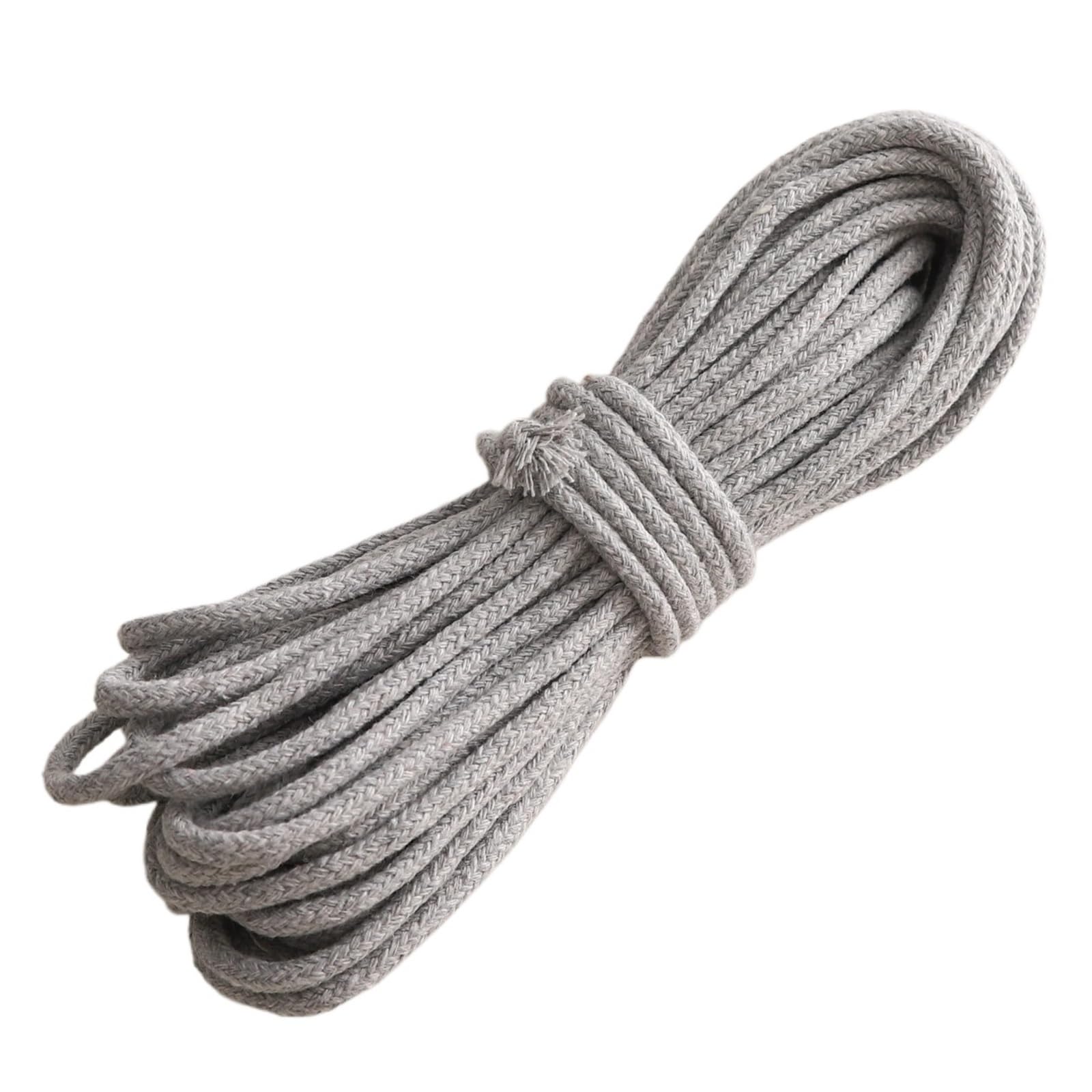 Cotton Macrame Cord 3.0mm 10m Braided Cotton Cord Multi-use Rope for DIY Tapestry Clothing Sewing Craft Projects Handicraft Home Supplies(Color10)