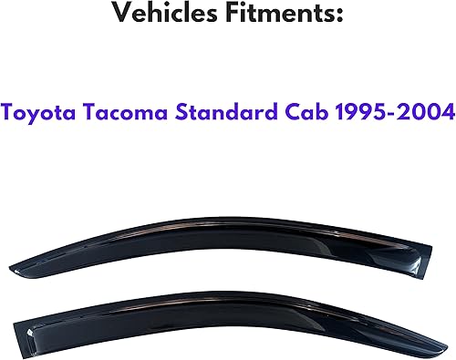 Miniatura 50 de KPY Moldura deflectora de viento con protección contra la lluvia compatible con Mazda CX-3 2016-2021 (CX3), 4 unidades, para ventana lateral