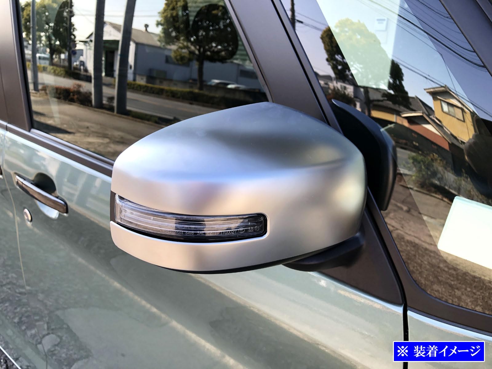  MINI ミラーカバー　シルバー Amazon | BRIGHTZ デリカミニ 34 35 37 38 ドアミラーカバー サテン