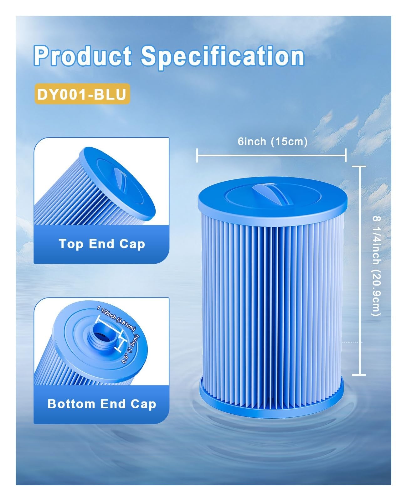 Hidroterapia Piscina Filtro Bañera Filtro PWW50P3-M 6CH-940 FC-0359