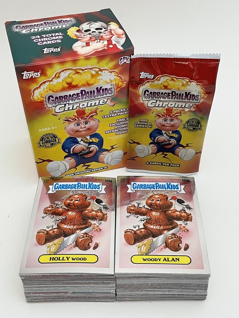 2021 Topps Garbage Pail Kids Chrome Series 4 Complete 100-Card Set