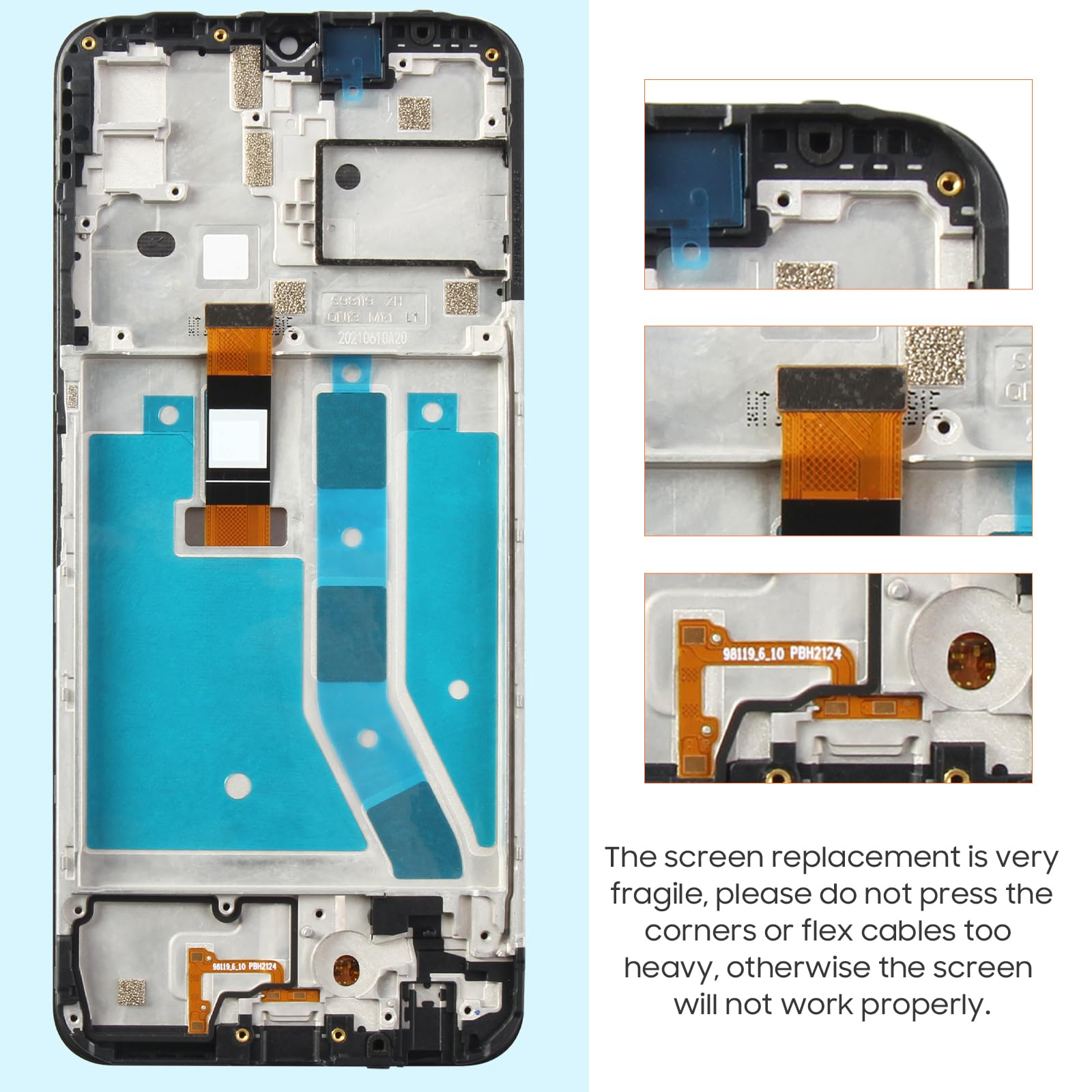Schermo LCD Per Boost Mobile Celero 5G 2024 LCD Display Digitizer