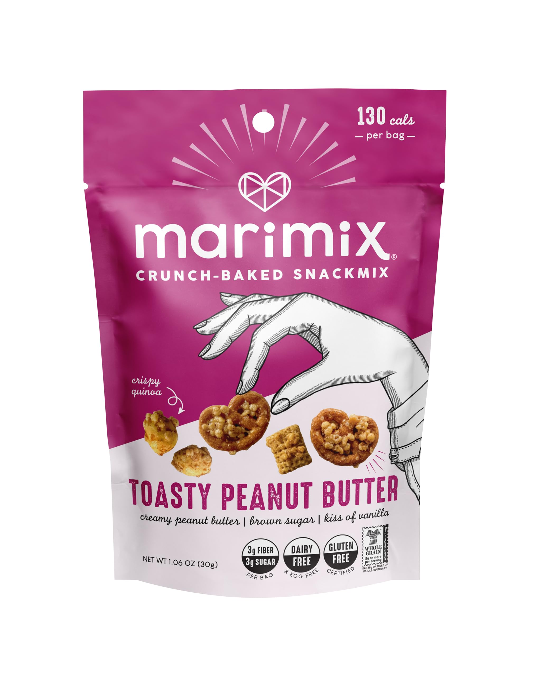Amazon.com: Marimix Snack Mix | Mini Toasty Peanut Butter | Crunch
