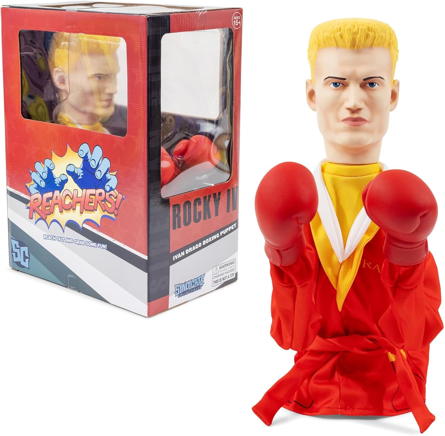 Rocky Reachers Ivan Drago 13-Inch Boxing Puppet | Retro '80s Movie Collectible