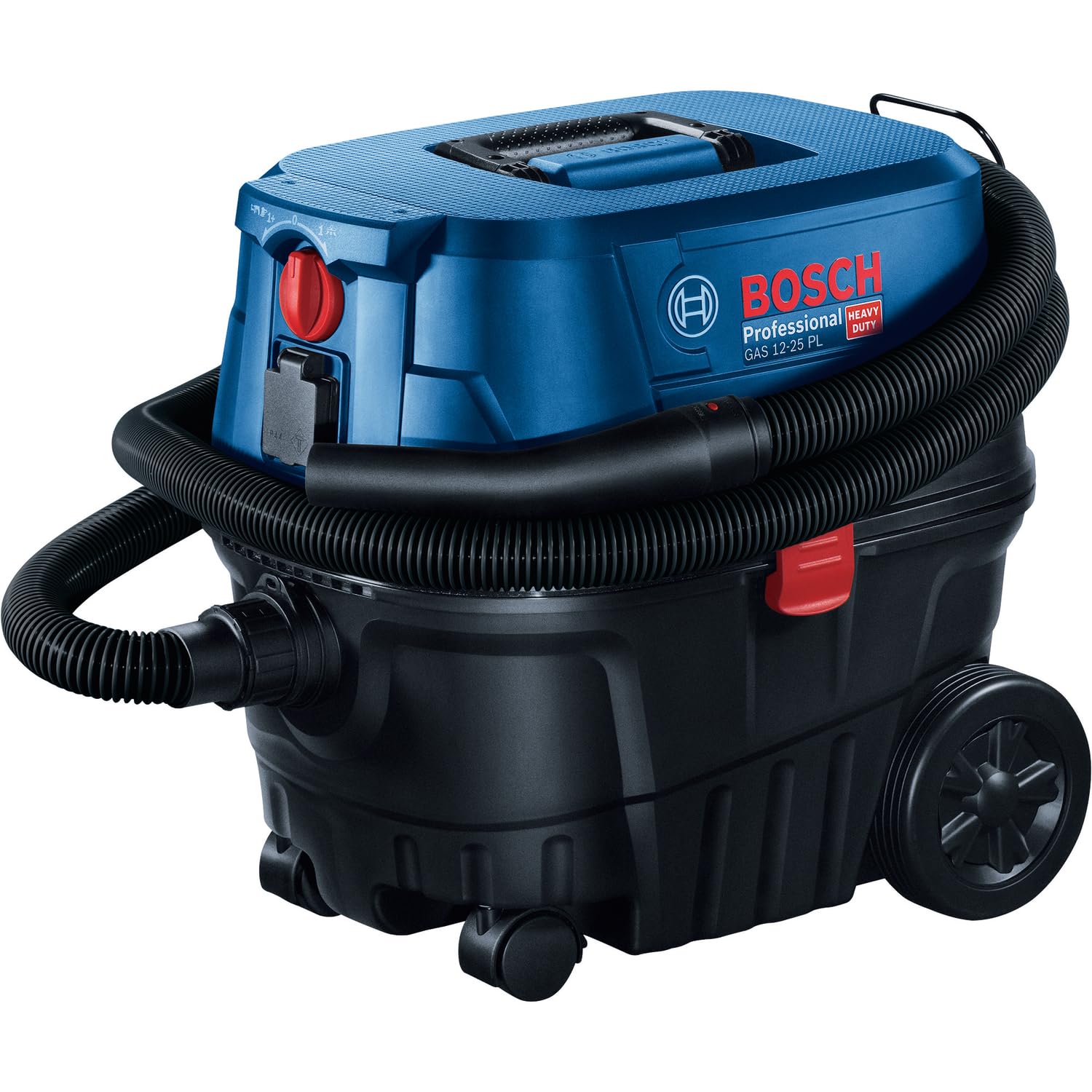 Bosch Professional Aspiratore a umido/a secco GAS 12-25 PL (motore da 1.250 W, portata di 65 l/s, depressione di 200 mbar, incl. filtro HEPA, bocchetta a lancia)
