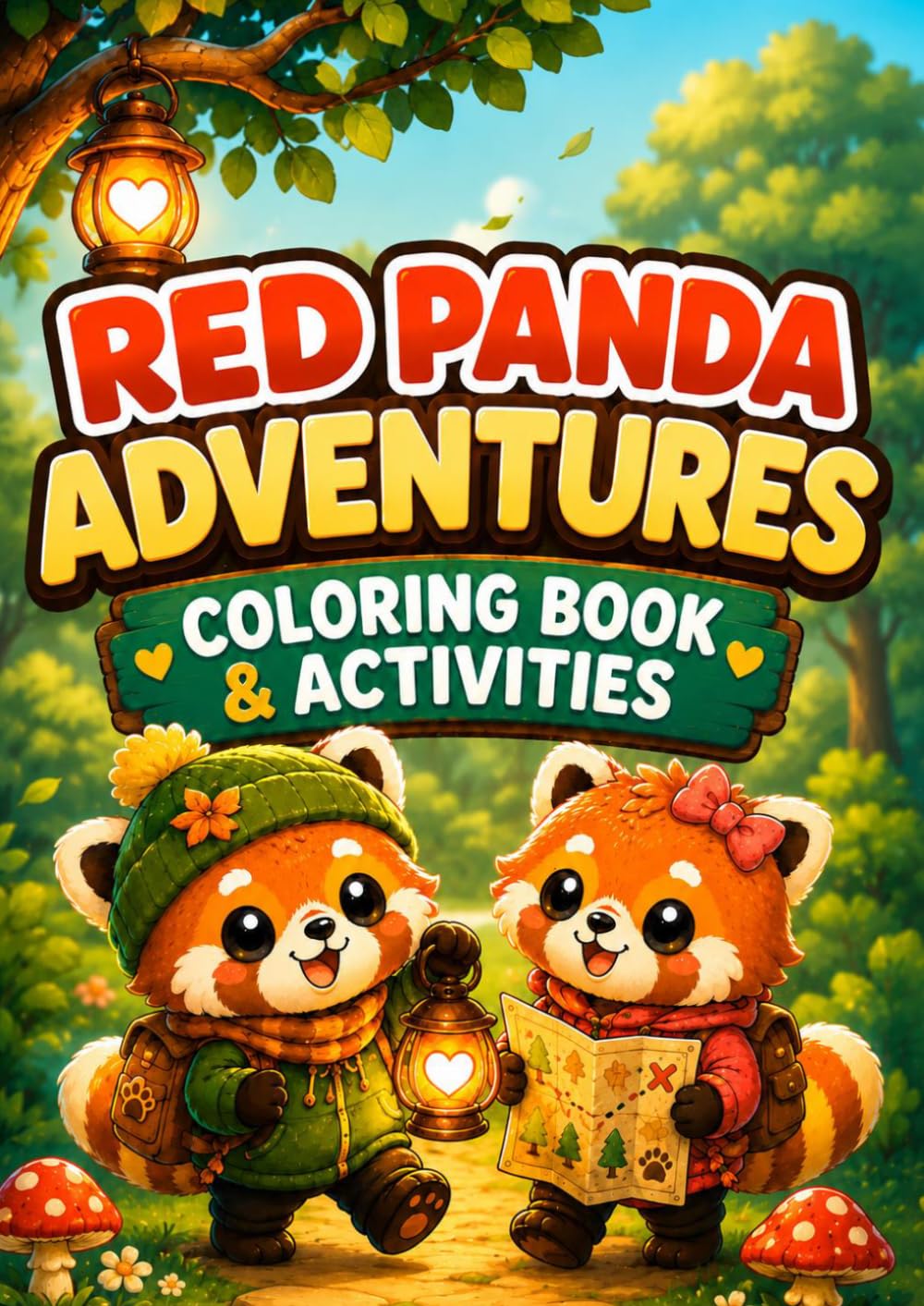 Red Panda Adventures: A Cozy Coloring Book & Activity Book for Kids (Cozy Coloring Book Collection)