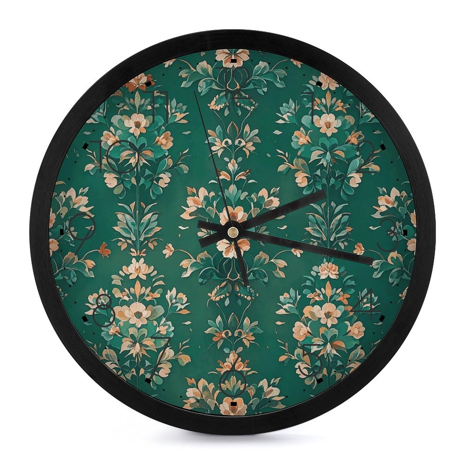 Horloge murale personnalisée émeraude pour sublimer la décoration de votre cuisine moderne