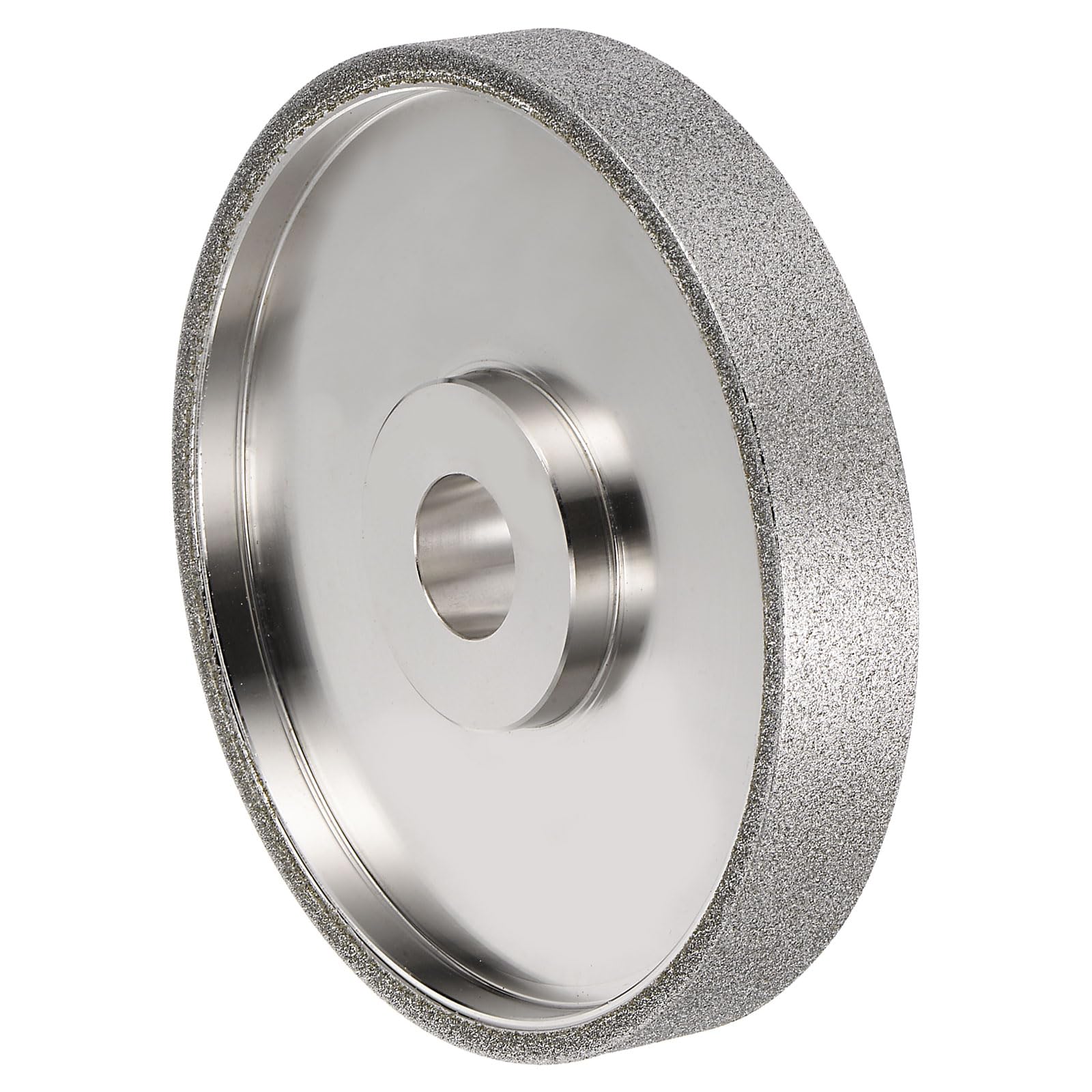 HARFINGTON Diamond Lapidary Wheel 6 Inch x 1 Inch Arbor Hole 80 Grit Grinding Wheels for Stone, Marble, Glass, Ceramics, Crystal, Carbide, Steel