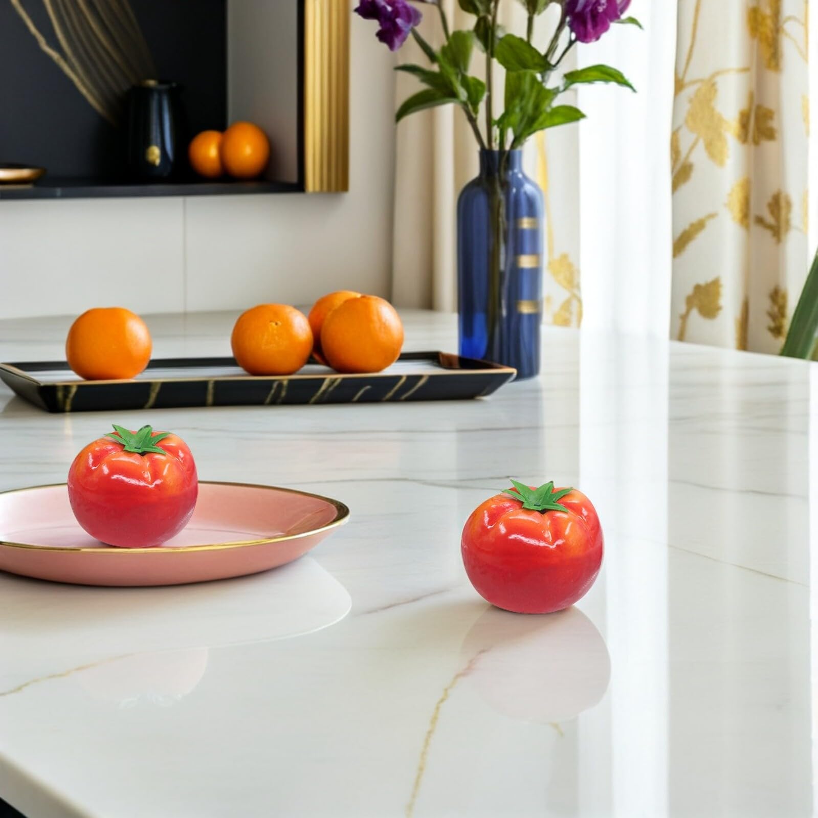 Amazon.com: Healvian Artificial Lifelike Tomato Models 5Pcs Faux