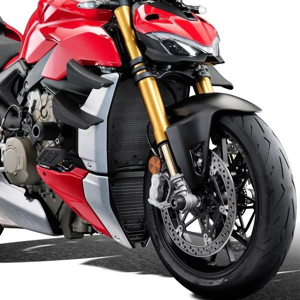 pokrywa chłodnicy motocyklowej Grzejnik motocyklowy aluminiowa osłona grilla obudowa ochronna Grill ochronny pasuje do Ducati Panigale V4 V4S V4R 2018-2024(EP-LOGO)