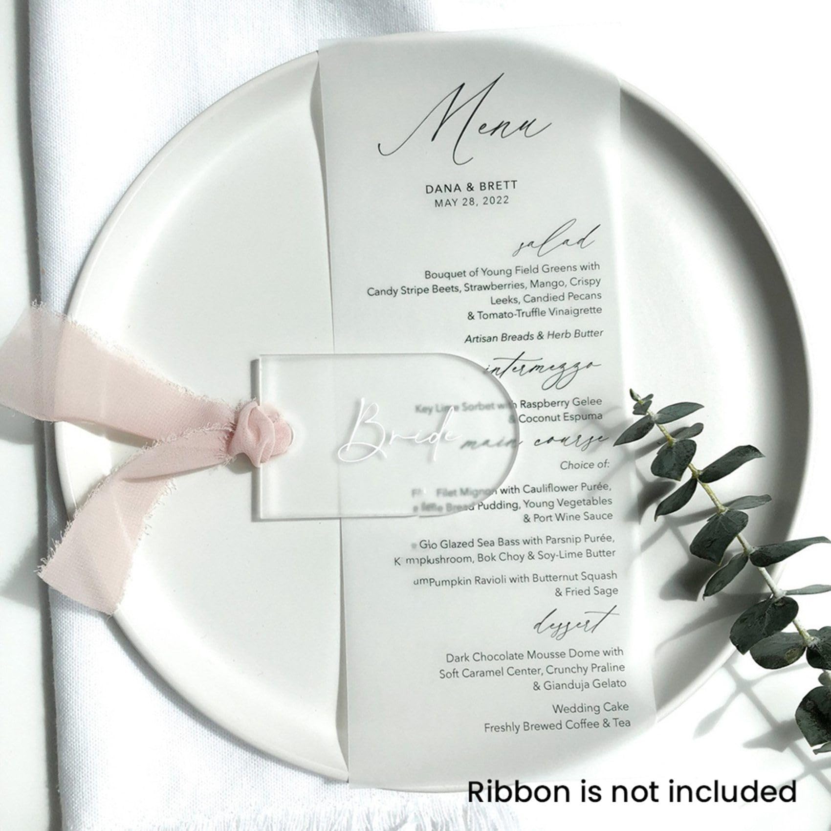 Lot de 140 marque-places vierges en acrylique givré transparent pour mariage, étiquette cadeau, plaque nominative, tableau de table, marque-place, pour fête