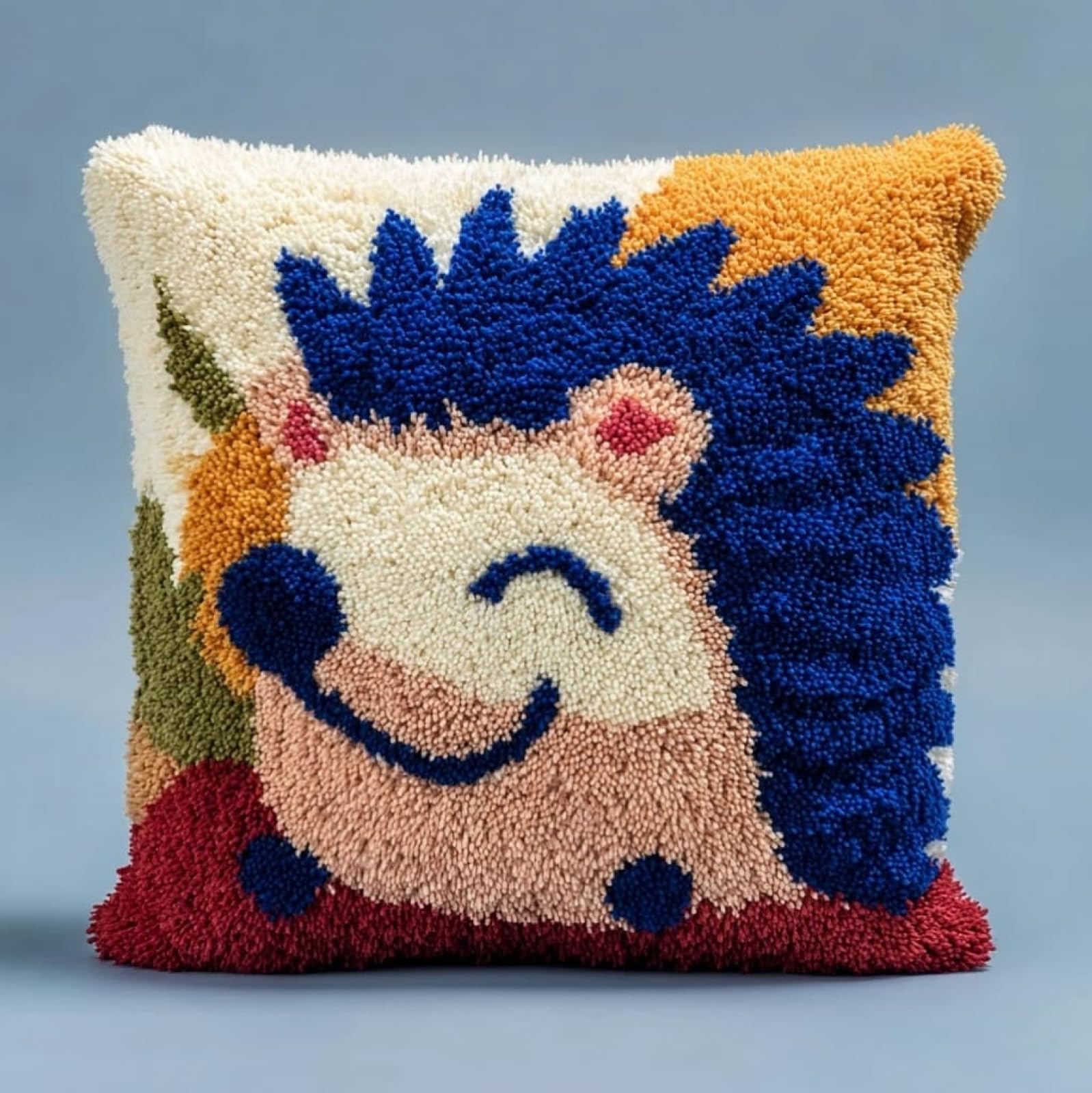 AxiangziK Latch Hook Cushion Kits,Cartoon Hedgehog