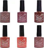 Kit de Esmaltes em Gel Chic & Fun com 6 Unidades para Unhas UV/LED (6008)