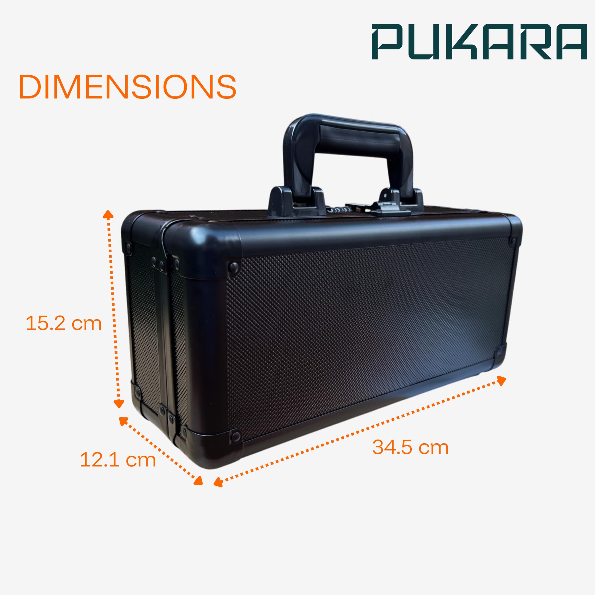 PUKARA Collector-Grade Card Storage Case, Reinforced Corners, Non-Slip Feet, EVA Foam, 40 Slabs TCG Hard MTG, PTCG, YOG - Image 4