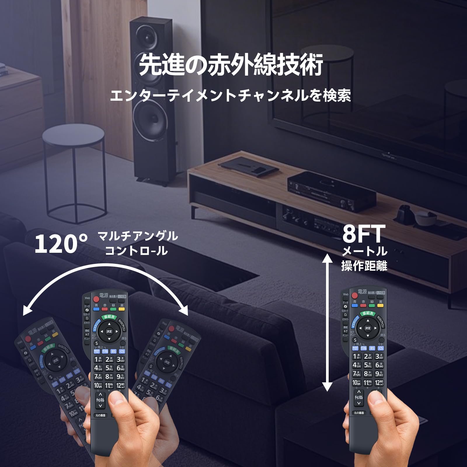Amazon | テレビリモコン N2QAYB000546 for Panasonic パナソニック