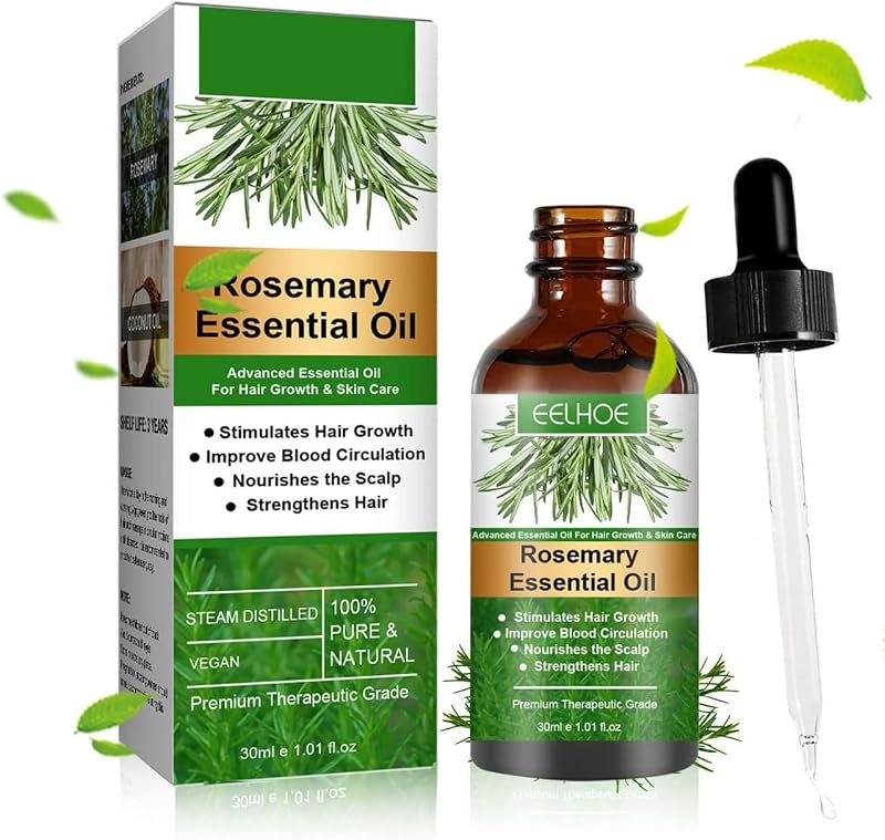 Natural Rosemary Oil for Hair & Beard - Nourishment & Growth (30ml)