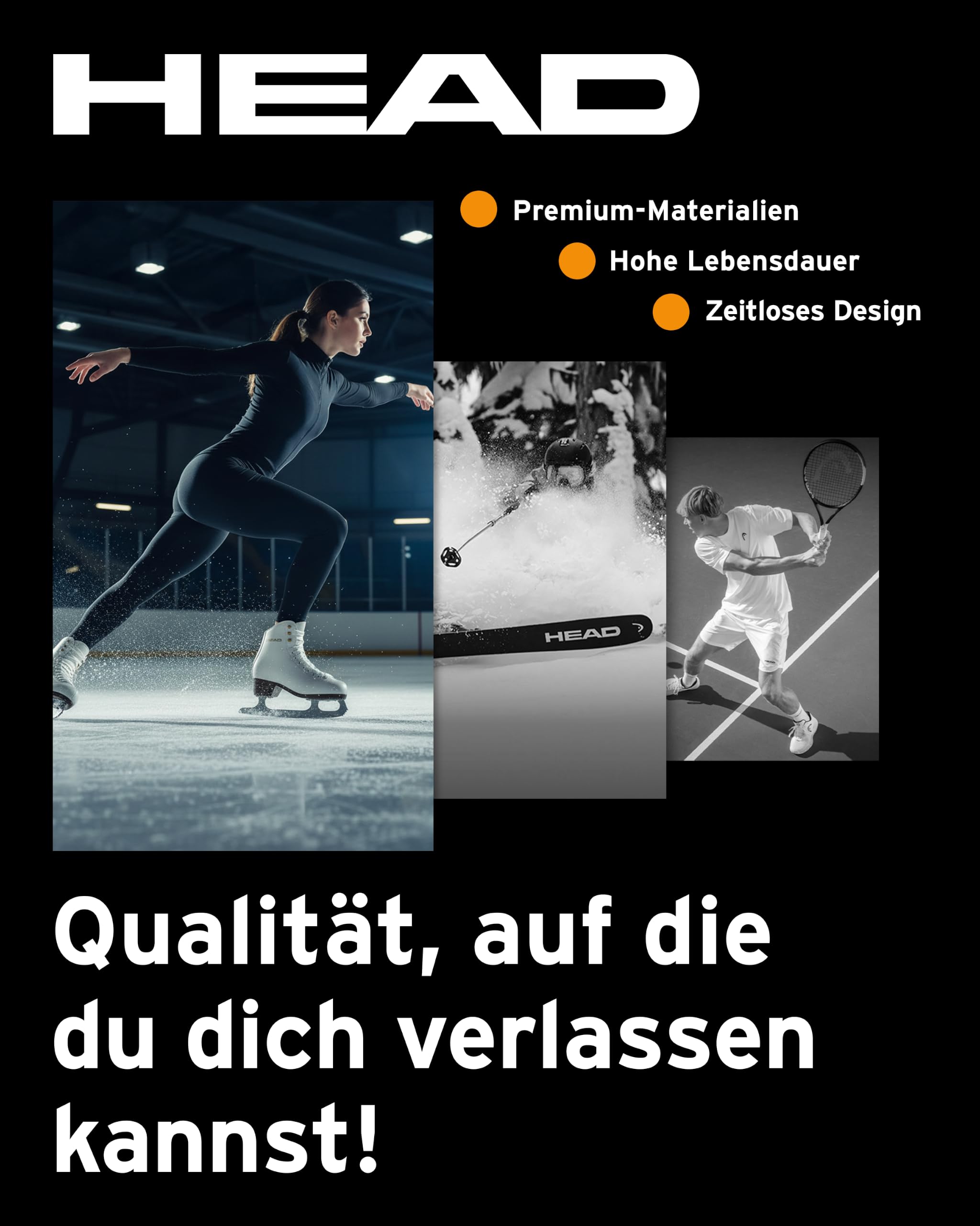 HEAD Eiskunstlauf Schlittschuhe Amber I Damen Schlittschuhe mit Edelstahlkufe I Schneeflocken-Design I ideal für Einsteigerinnen - Weiß – Ansicht 6