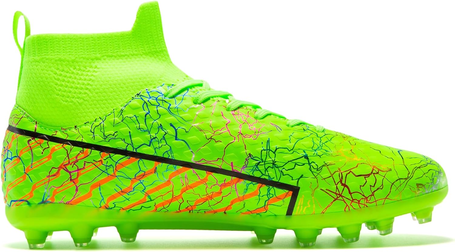 Unisex Soccer Cleats Mens Lightweight No-Tie Lacing System Multi-Surface Football Shoes with Ankle Support for Beginners to Advanced Players - Image 5