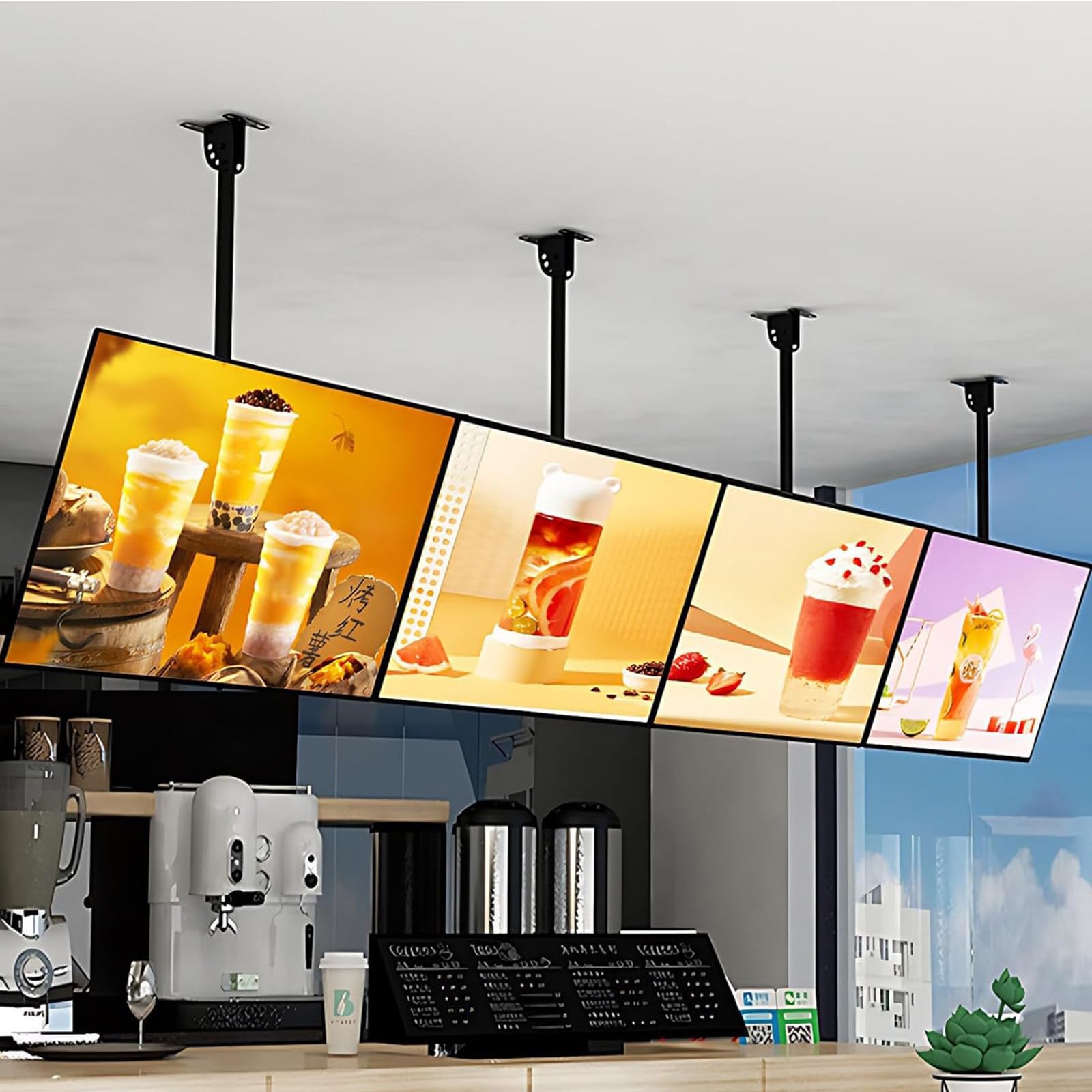 Tablica menu LED, cyfrowe tablice menu dla restauracji, elektroniczna cyfrowa tablica menu dla food trucków, ekran LED, podświetlany billboard do telewizora, podświetlana tablica menu montowana n