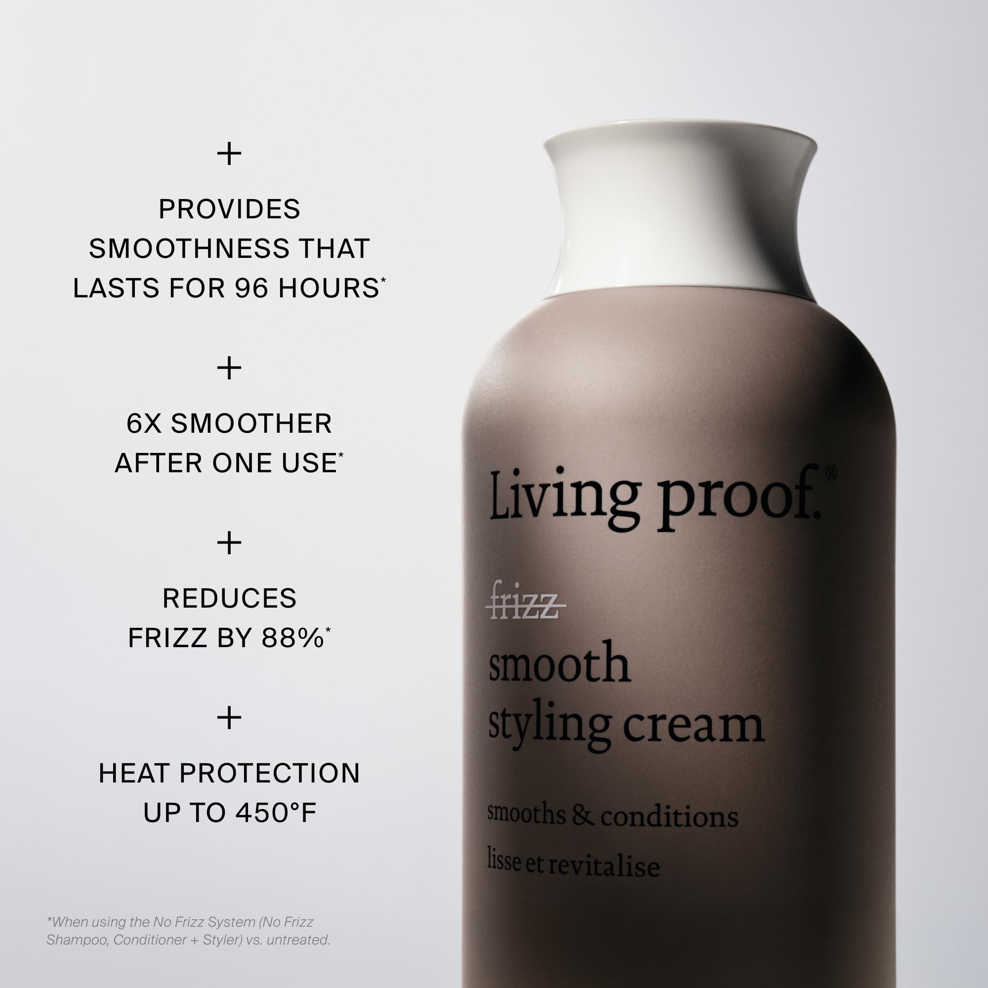 Living Proof No Frizz Smooth Styling Cream, 8 Fl Oz