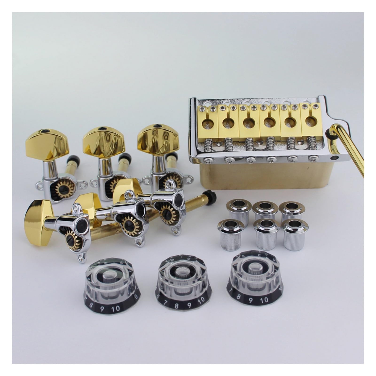 Kit di installazione completo for ponte for chitarra tremolo stile PRS da 1 set for stile chitarra ST(A set of CR knob)