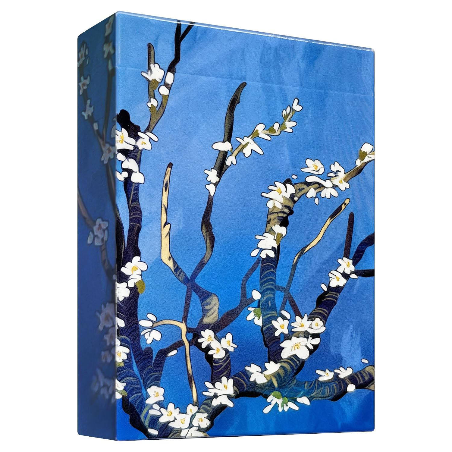 Berkin Arts Artworks Playing Cards, Standard Index,54 Unique Illustrations Playing Card（1 Pack）,Classic Cards for Poker, Blackjack, Family Game Night & Card Games, Fun for All Ages(Almond Blossom)