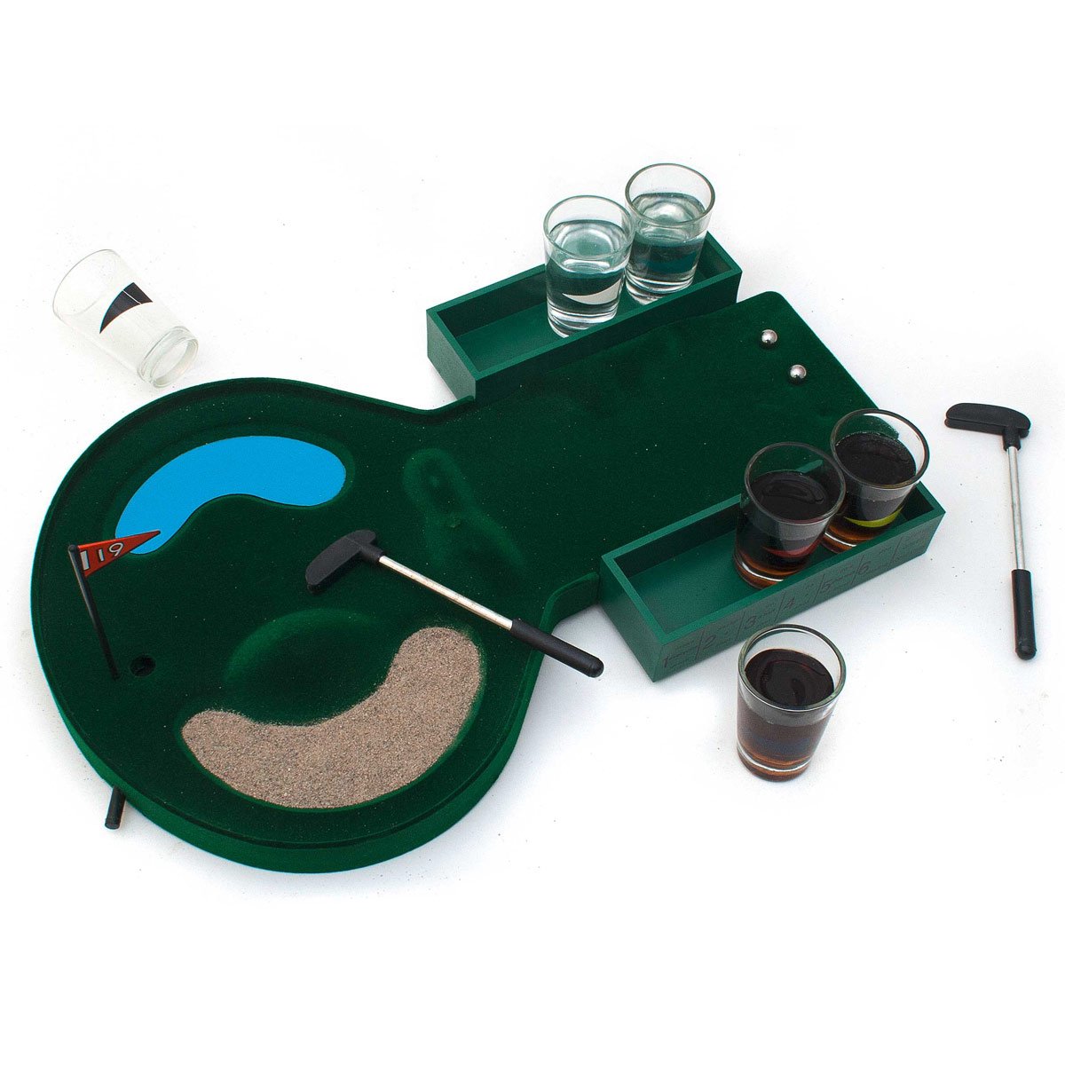 GOODS+GADGETS Gra w piłkę golfową – minigolf gra na picie drinking golf gra imprezowa
