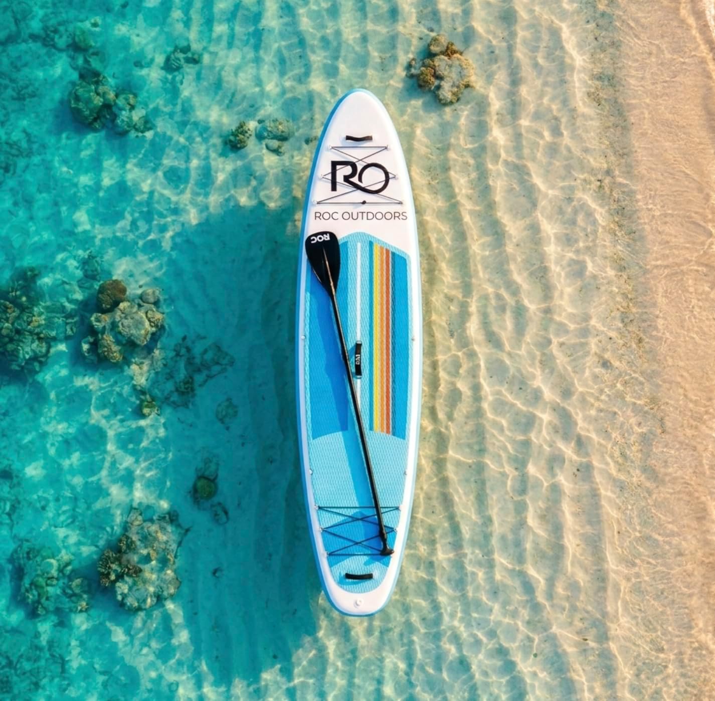 Roc Inflatable Stand Up Paddle Board 10' 6" with Premium SUP Paddle Board Accessories, Wide Stable Design, Non-Slip Comfort Deck for Youth & Adults thumbnail