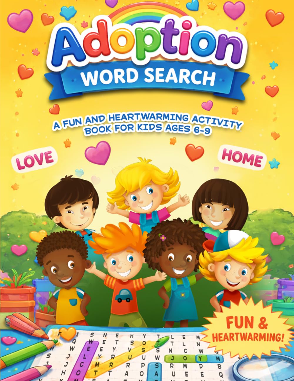 Adoption Word Search: A Fun and Heartwarming Activity Book for Kids Ages 6–9
