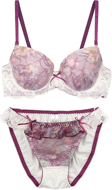 ブラジャーショーツセット Amazon | フラワーレース ブラジャー ショーツ セット (J1221