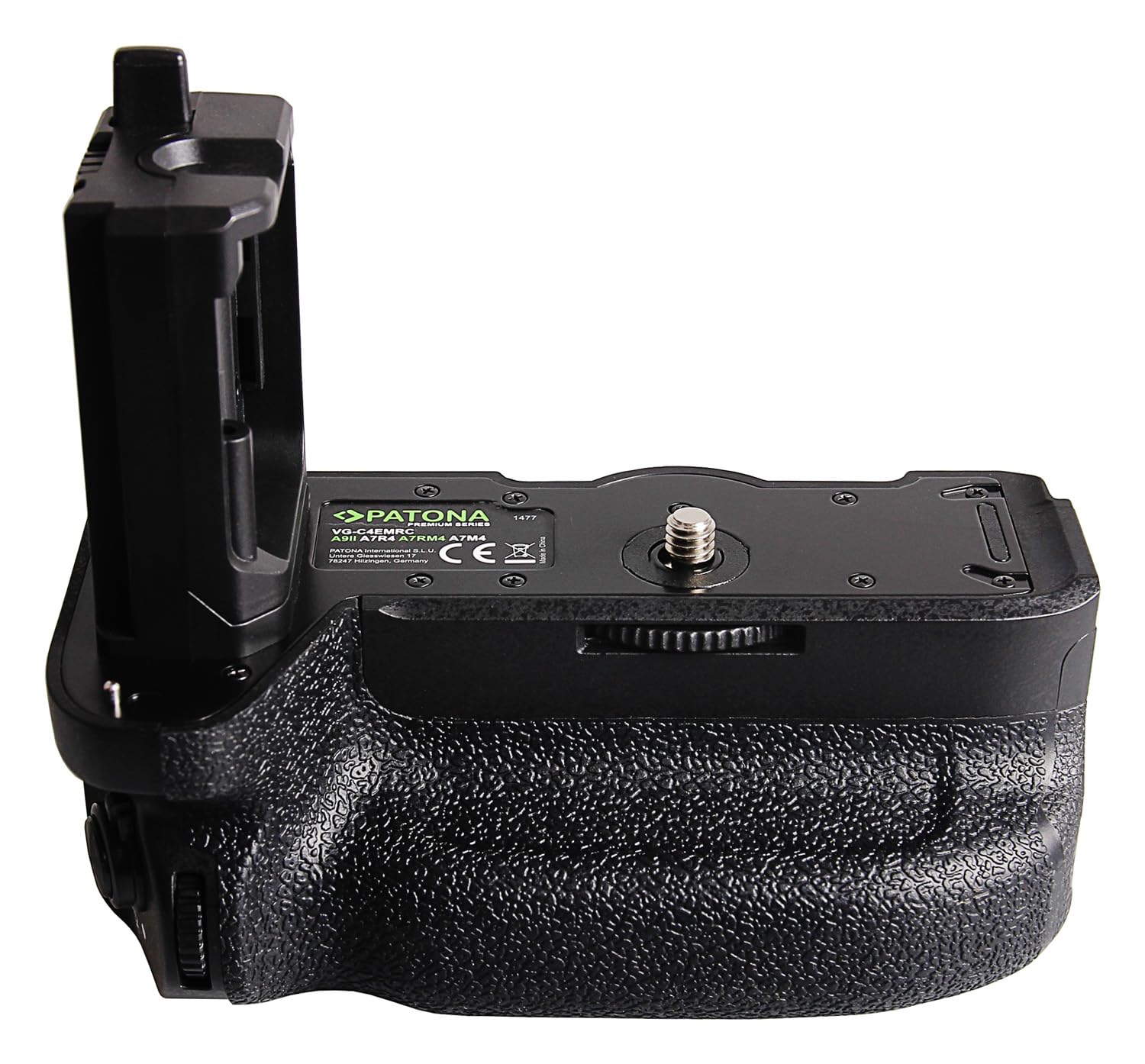 PATONA Impugnatura verticale Premium per Sony A9 II A7 IV A7R IV (come VG-C4EM) con telecomando 2,4G – vano per 2x NP-FZ100 – comandi verticali per ritratti, eventi e lunghe sessioni
