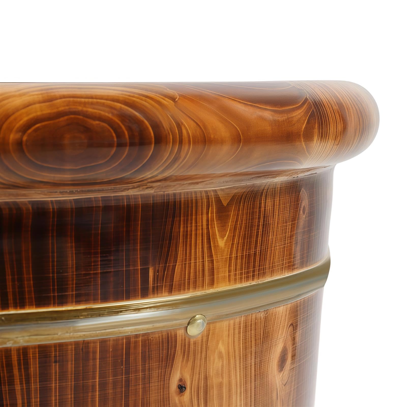 Cubo Madera BañO Pies, BañEra Madera Maciza Pedicura, Barril Pedicura RetencióN Calor con Tapa y Masajeadores, para Centros BañO Casa, SPA Pies y Masajes Relajantes