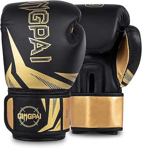 Miniatura 11 de Guantes de boxeo, entrenamiento de boxeo profesional, guantes de kickboxing para hombres, mujeres, adultos, niños, acolchado de varias capas, para
